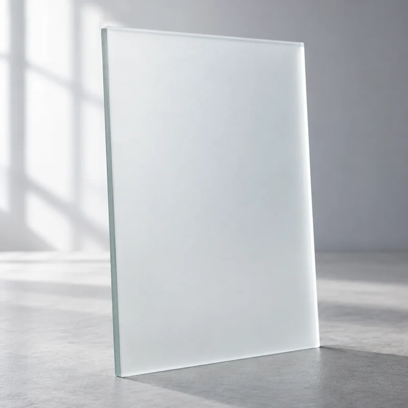 Frosted Privacy Glass in Frosted White