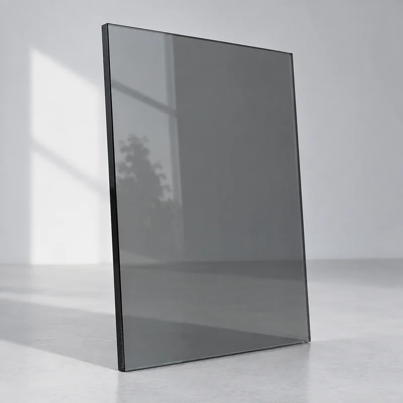 Tinted Grey Glass in Smoke Grey